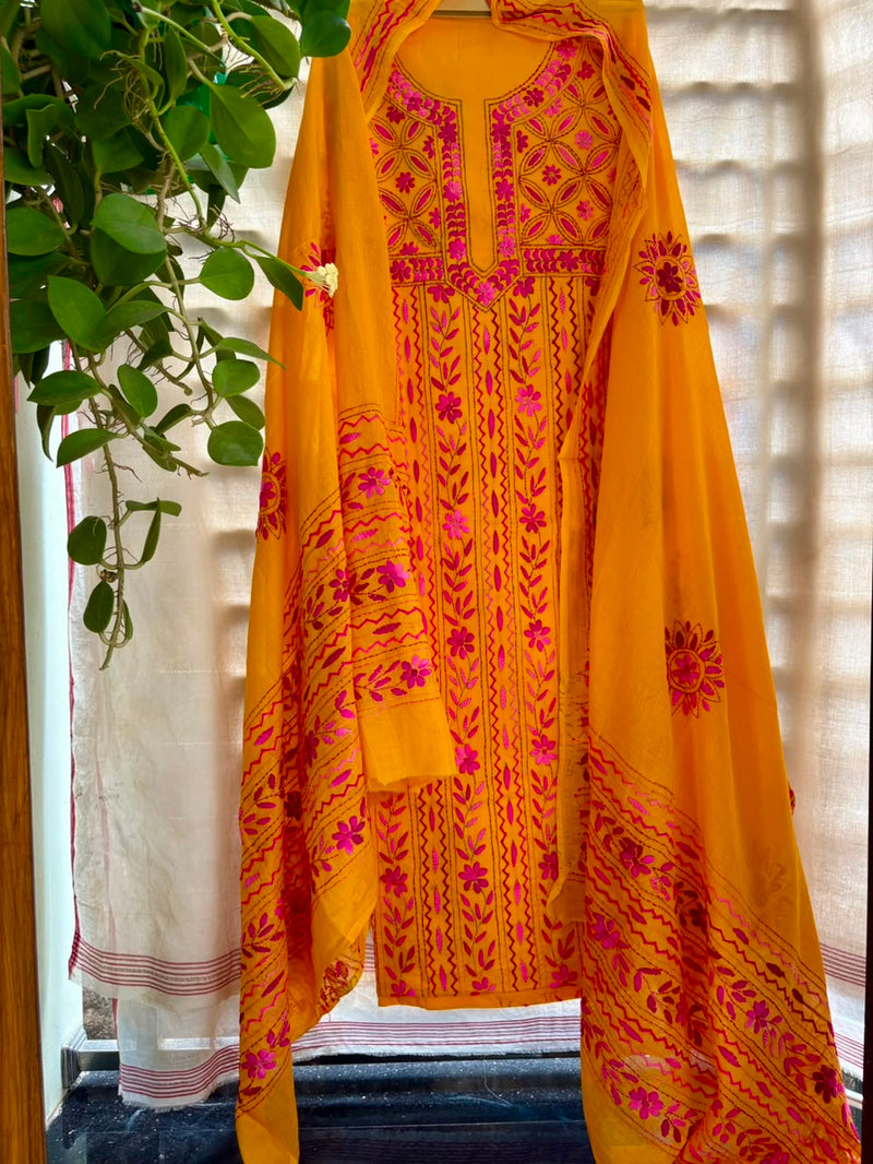 Phulkari Suit in Pure Cotton