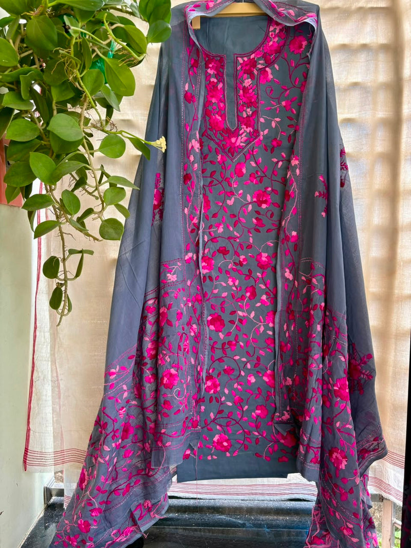 Phulkari Suit in Pure Cotton