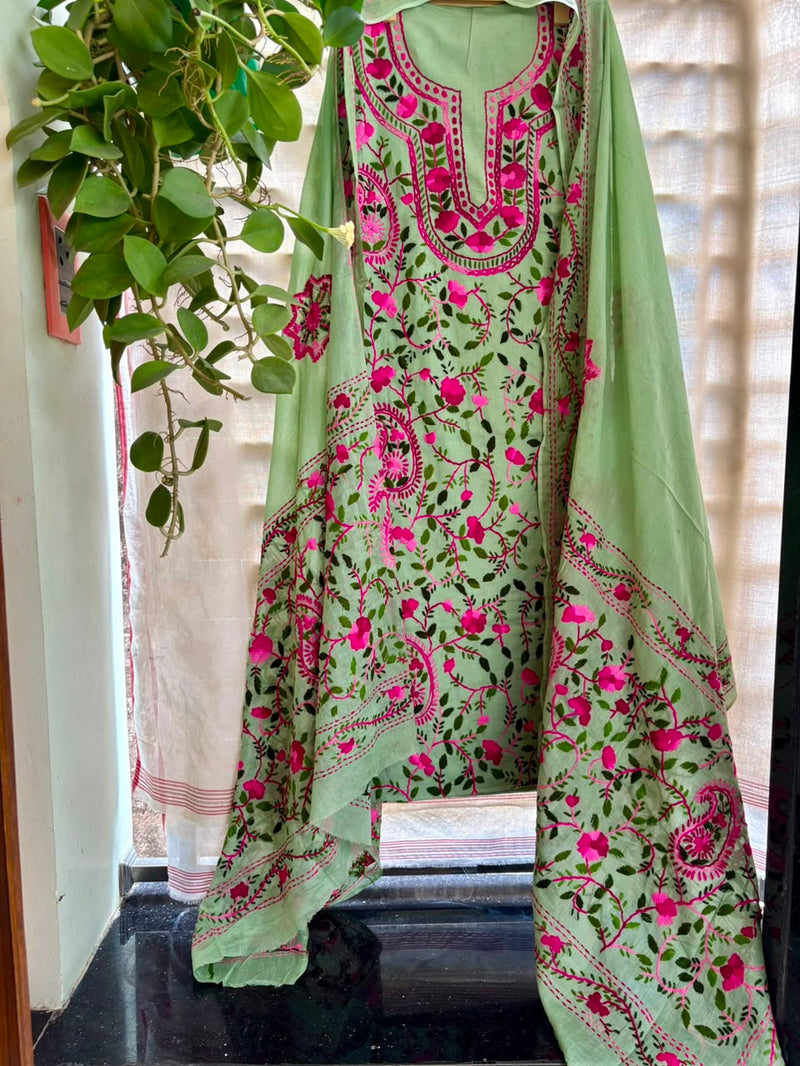 Phulkari Suit in Pure Cotton