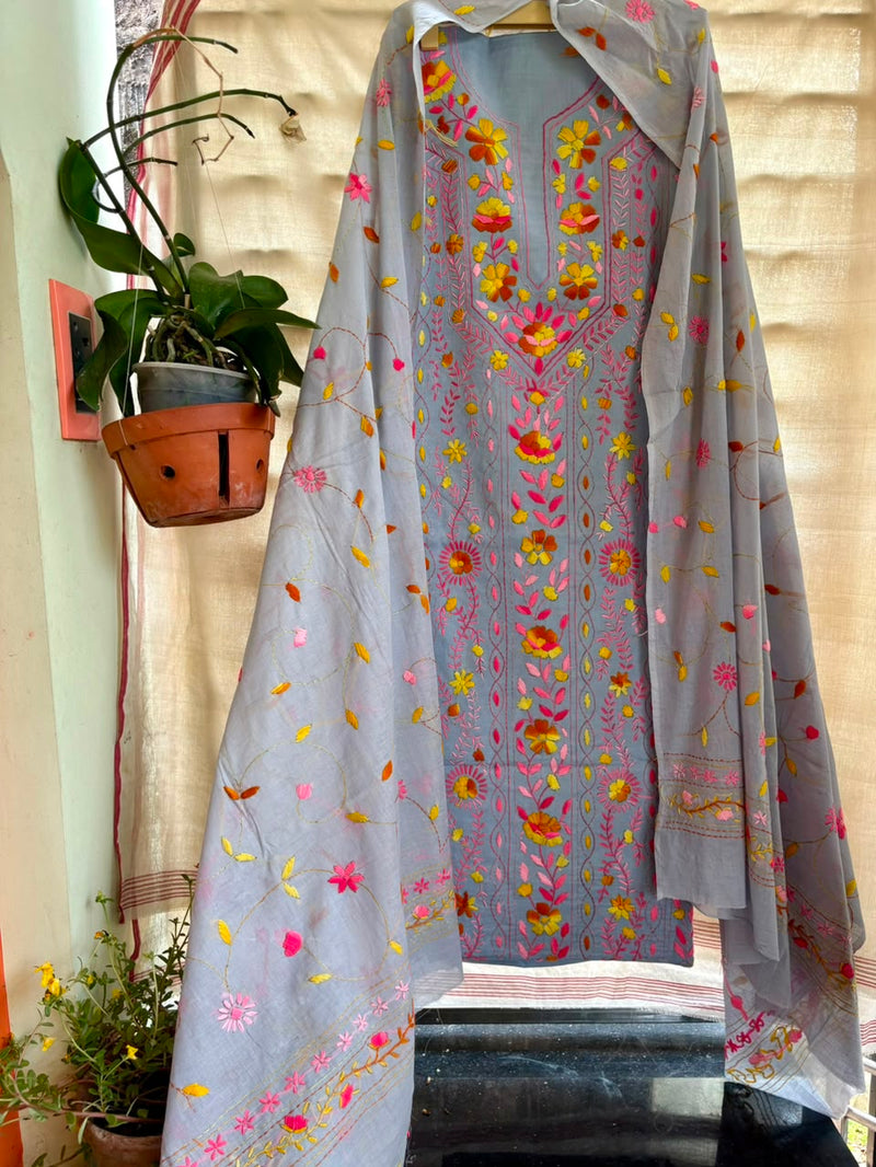 Phulkari Suit in Pure Cotton