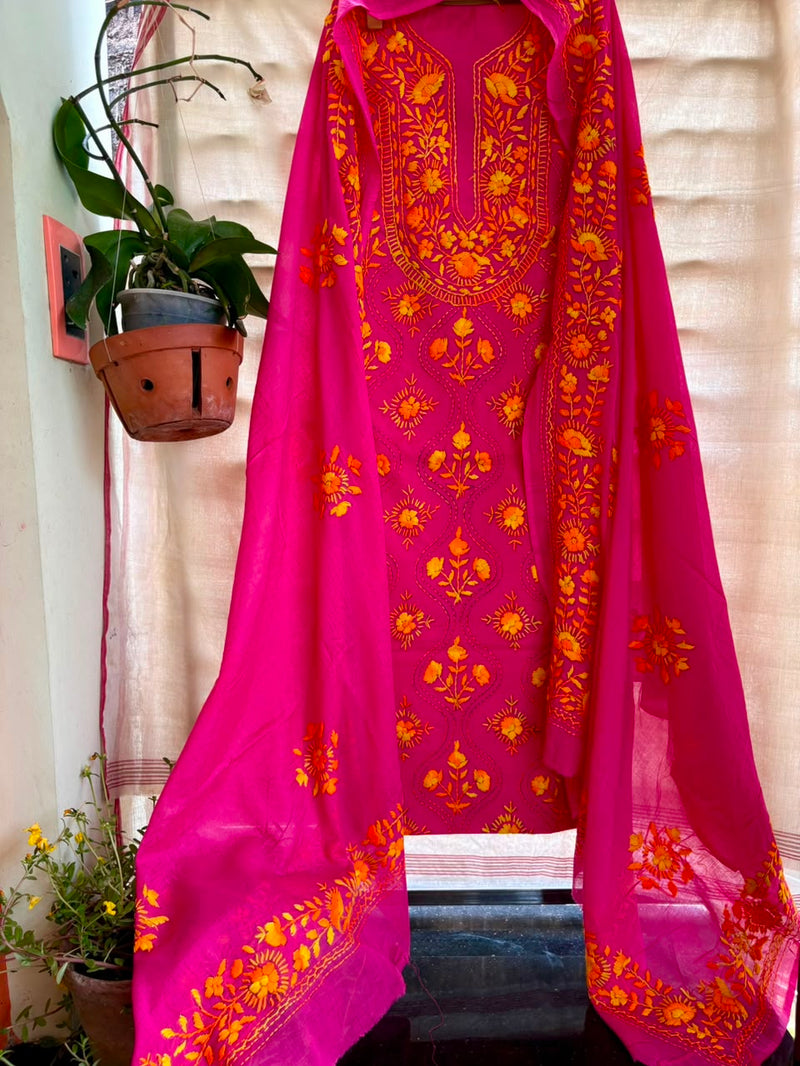 Phulkari Suit in Pure Cotton