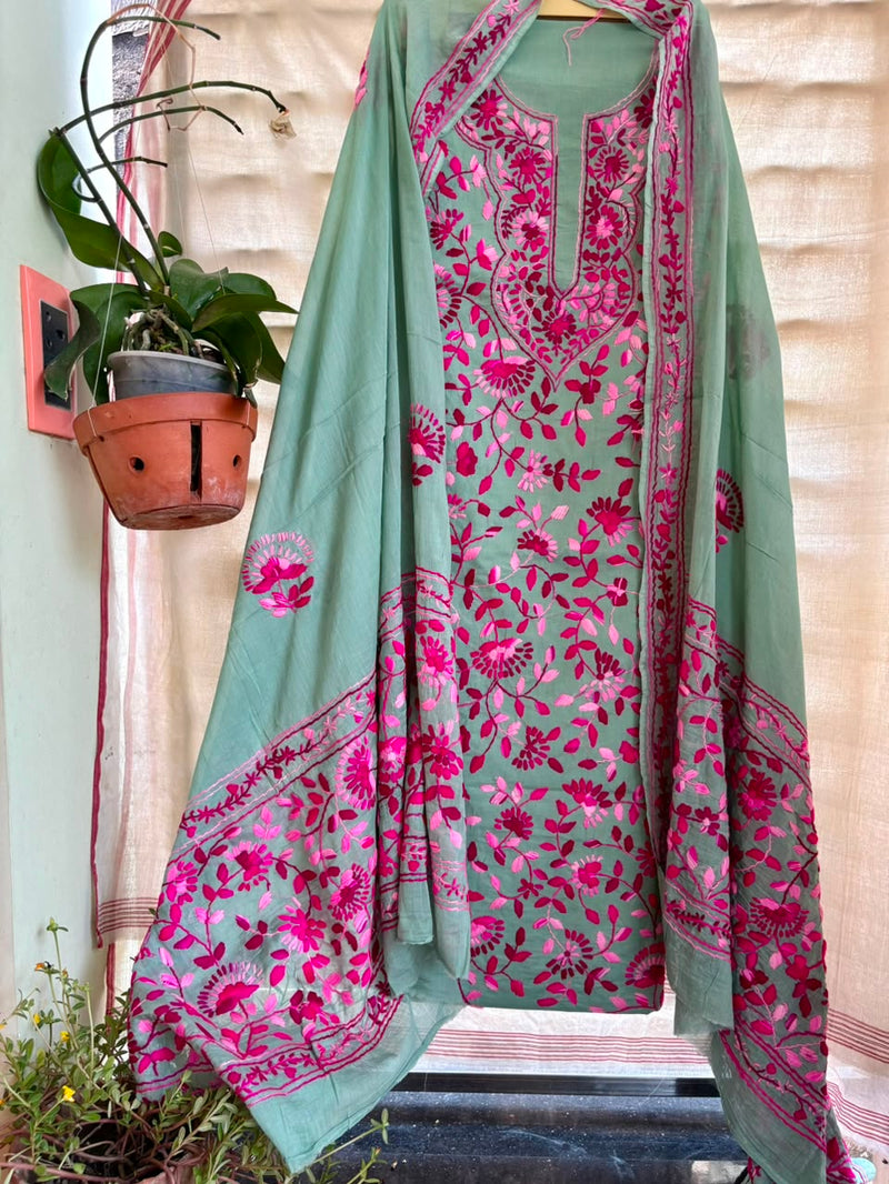Phulkari Suit in Pure Cotton