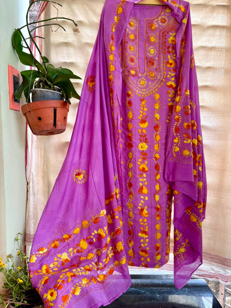 Phulkari Suit in Pure Cotton