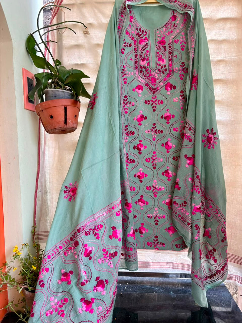 Phulkari Suit in Pure Cotton