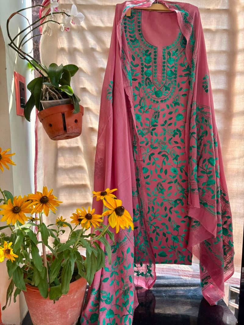 Phulkari Suit in Pure Cotton