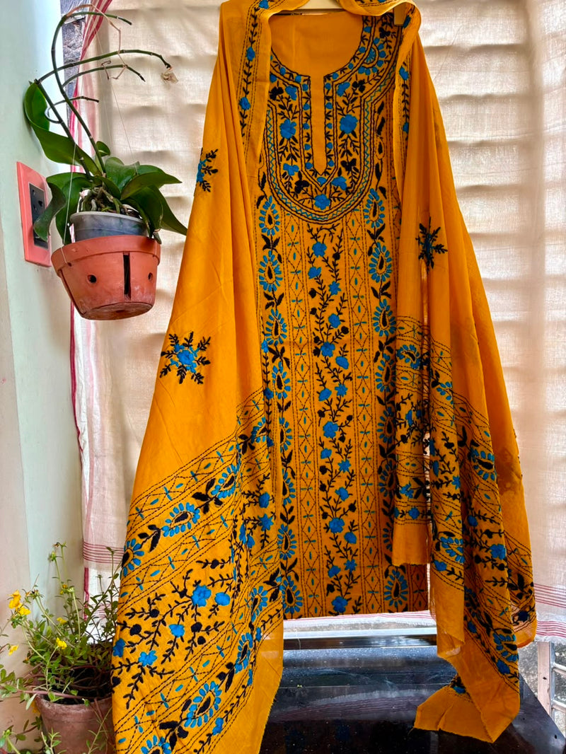 Phulkari Suit in Pure Cotton