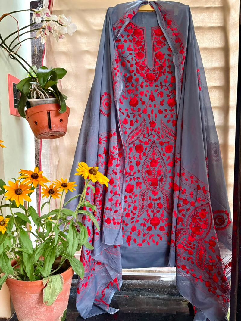 Phulkari Suit in Pure Cotton