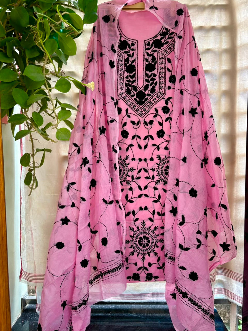 Phulkari Suit in Pure Cotton
