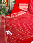 Bengal Cotton Handloom Saree — Red 06