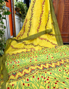 Cotton Kantha Work Saree