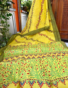Cotton Kantha Work Saree