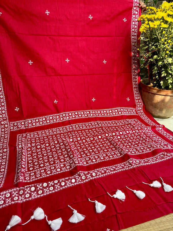 Cotton Kutch Work Sarees — 07