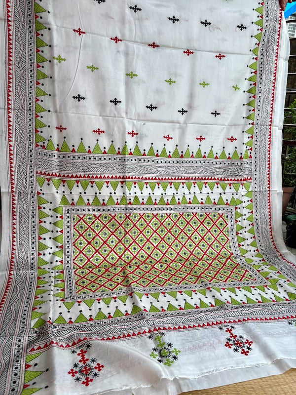 Fusion Kantha & Kutch — White 01