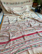 Cotton Kantha Work Saree