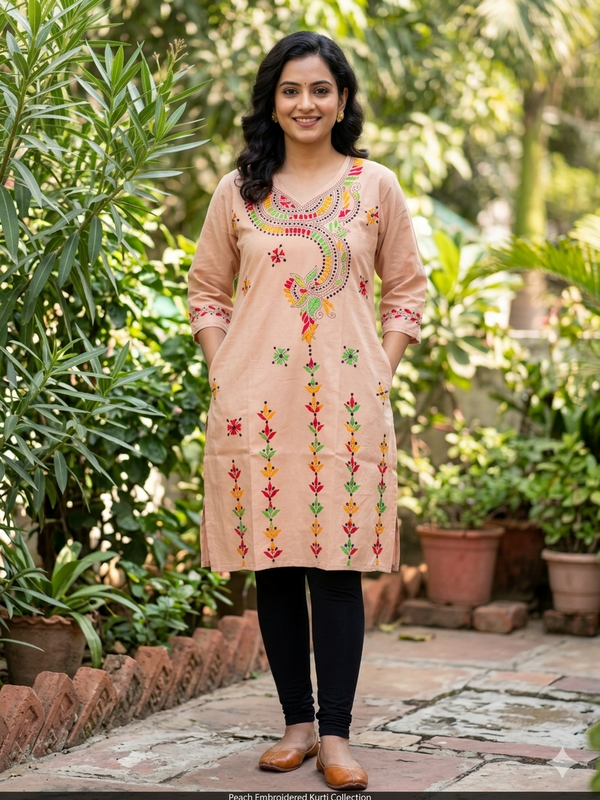 Stitched Kurti on Kantha Work — 13