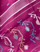 Pure Silk Muslin Jamdani — Pink 06